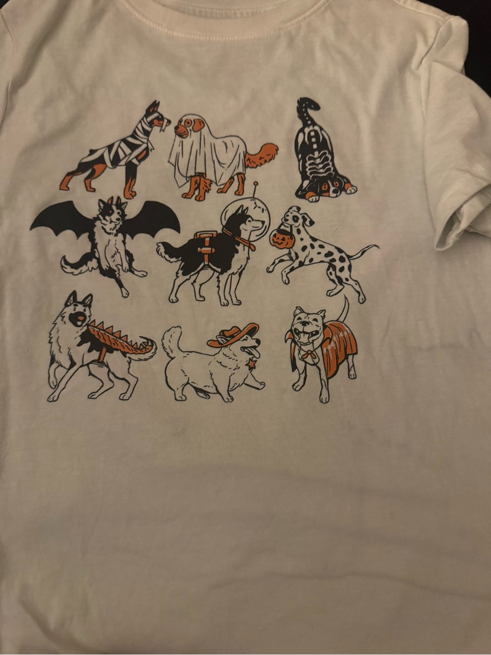 Cat & Jack White Kids Halloween Dog Costume Graphic Tee
